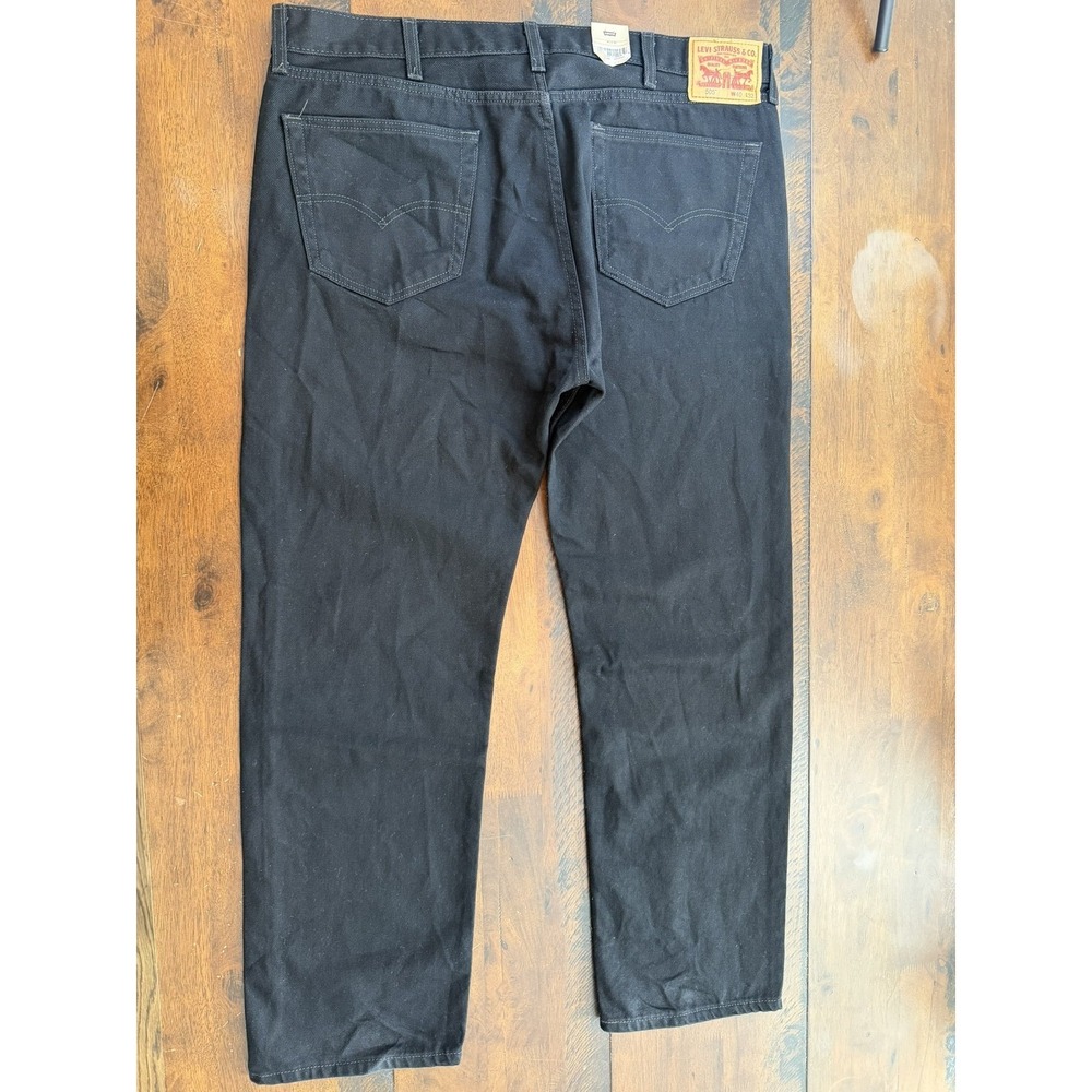 Levi's 505 Jeans Mens 40x32 Black Regular Fit Straight Leg Denim Zip Fly Cotton - Picture 8 of 12